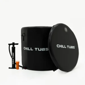 CHILL TUBS Essential Eisbad mit isolierendem Deckel, Luftpumpe und Zubehör für Kältetherapie