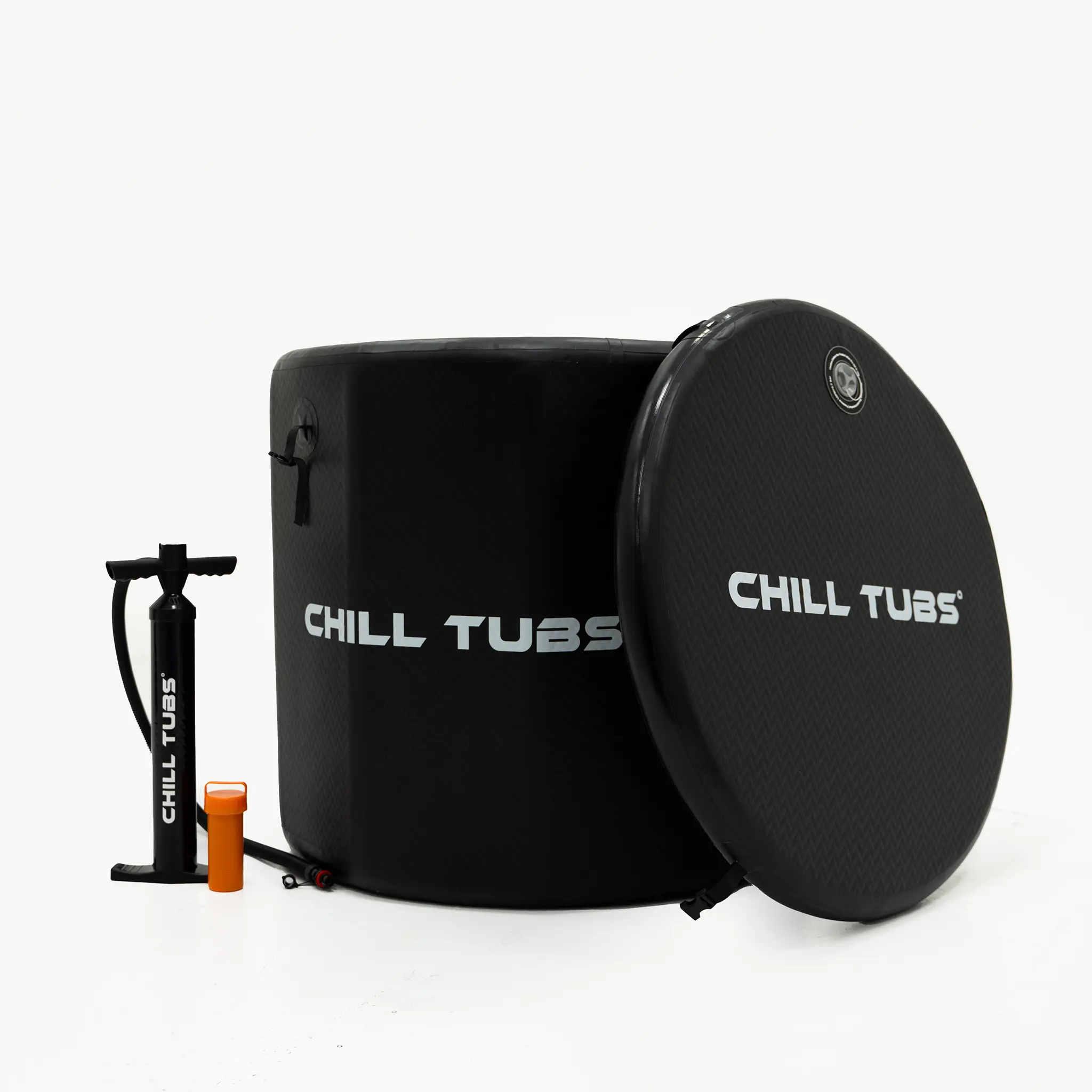 CHILL TUBS Essential Eisbad mit isolierendem Deckel, Luftpumpe und Zubehör für Kältetherapie