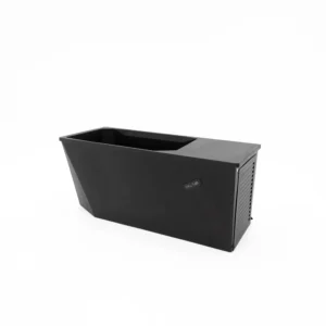 CHILL TUBS Lite Eisbad aus schwarzem Hartmaterial mit integriertem Technikmodul und seitlicher Lüftungseinheit